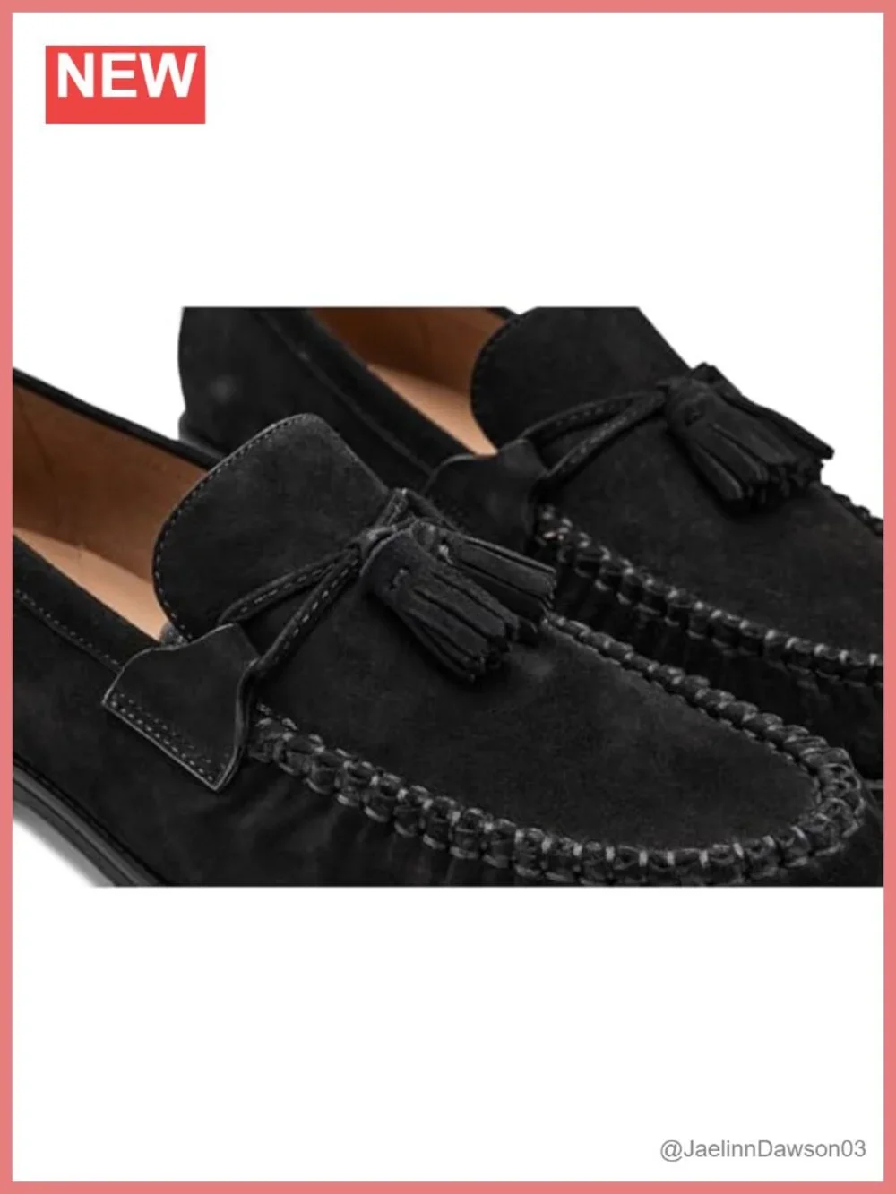 Women's Leather Pull-On Tassel Loafers with Cushioned Footbed, Lightweight &